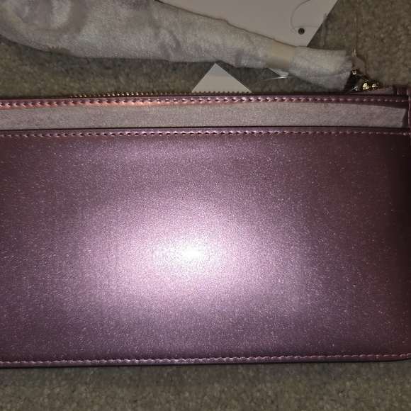 Kate Spade Lucy Medium L-Zip Wristlet Quartz Pink KJ029 - Picture 2 of 8